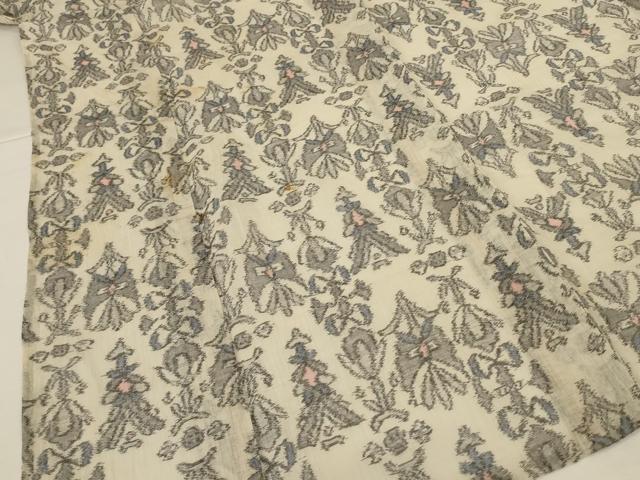 平和屋着物＊夏物 小千谷ちぢみ 幾何学文様 麻 逸品 AABI0712jd