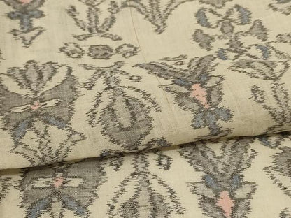 平和屋着物＊夏物 小千谷ちぢみ 幾何学文様 麻 逸品 AABI0712jd