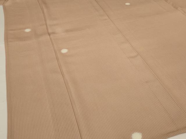 平和屋着物＊夏物 小紋 縦絽 丸文 青山みとも 正絹 逸品 AABI0714jd
