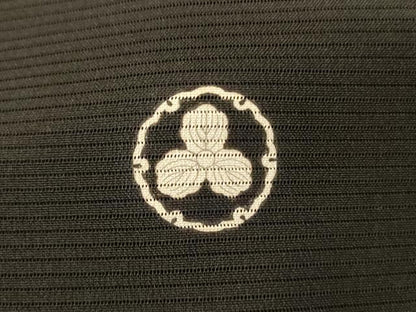 平和屋着物＊夏物 黒留袖 絽 両褄 立波草花文 暈し染め 銀彩 正絹 逸品 AABI0715jd