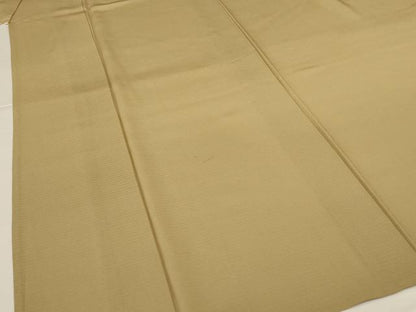 平和屋着物＊夏物 色無地 絽 枯色 正絹 逸品 AABI0716jd