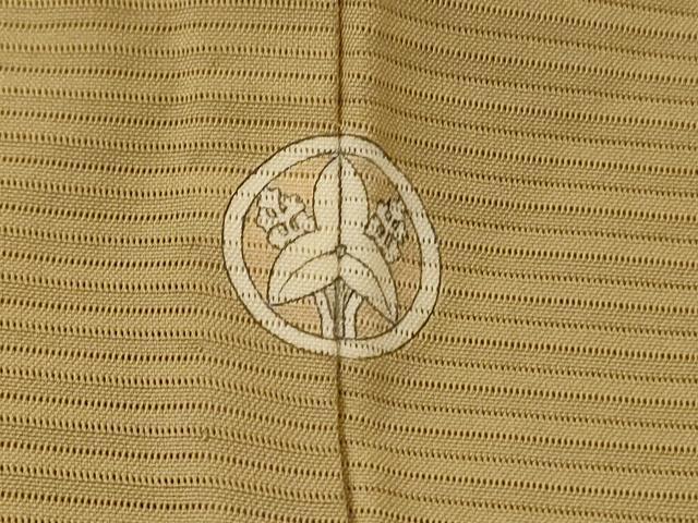 平和屋着物＊夏物 色無地 絽 枯色 正絹 逸品 AABI0716jd