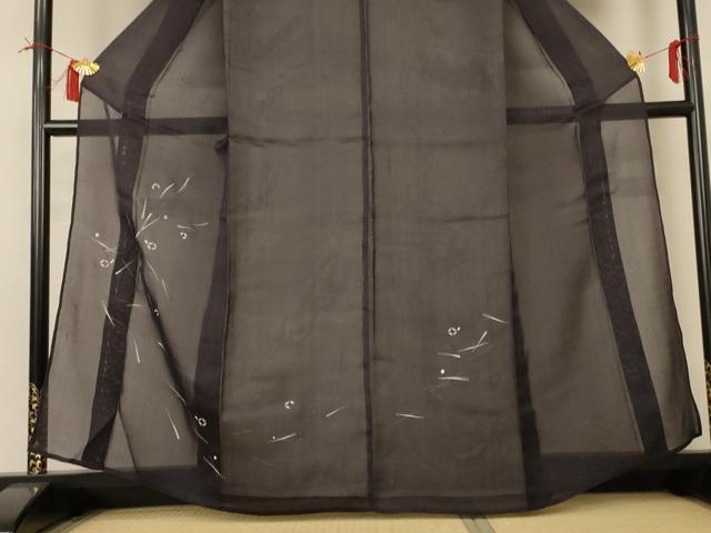 平和屋着物＊夏物 訪問着 紗 幾何学文様 金彩 正絹 逸品 AABI0719jd