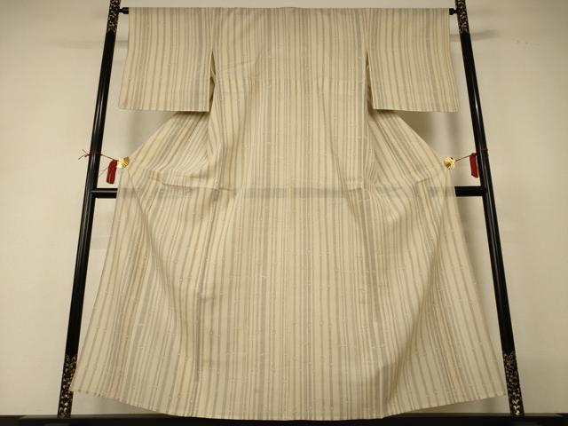 平和屋着物＊夏物 本場大島紬 夏大島 150亀甲 変わり縞 正絹 逸品 AABI0720jd
