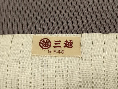 平和屋着物＊夏物 色無地 絽 藍海松茶色 三越扱い 正絹 逸品 AABI0724jd