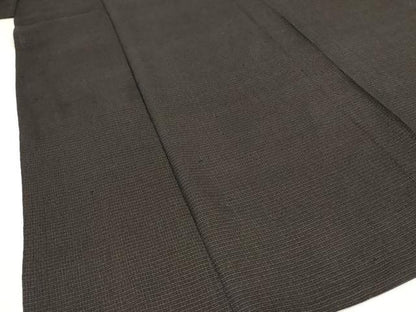 平和屋着物＊夏物 男性 お召 横段文 正絹 逸品 AABI0732jd