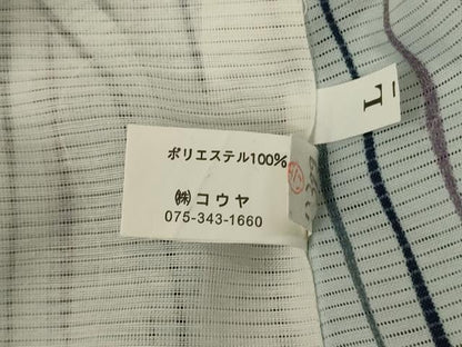 平和屋着物＊夏物 小紋 絽 縞 洗える着物 AABI0740jd