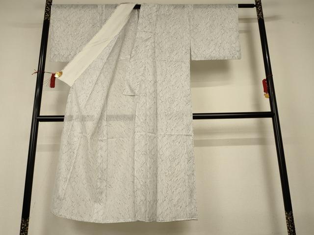平和屋着物＊夏物 小紋 絽 芝文 洗える着物 AABI0749jd