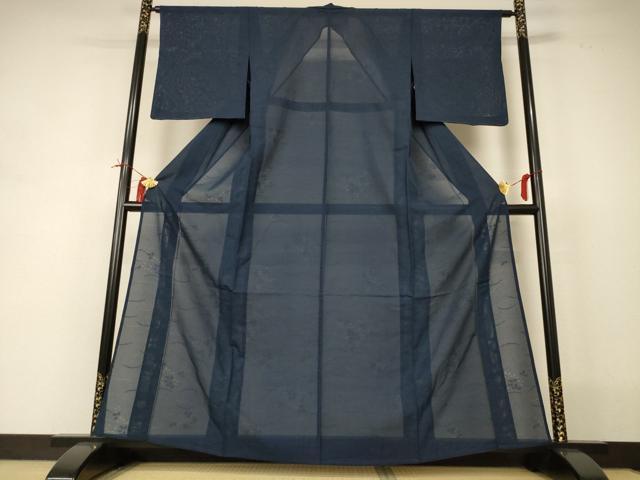 平和屋着物＊夏物 色無地 絽 芝葉紋紗 褐返色 正絹 逸品 未使用 AABI0751jd