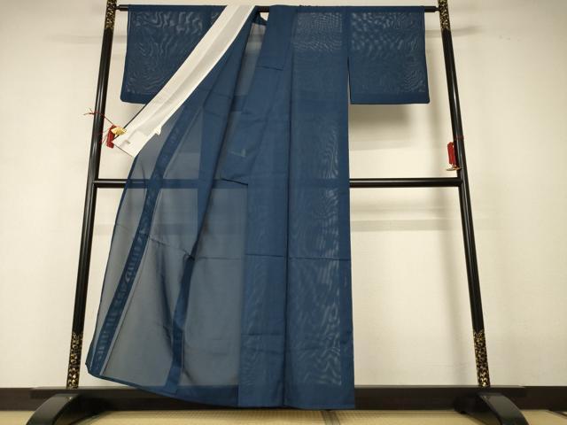平和屋着物＊夏物 色無地 絽 褐返色 高島屋扱い さんび謹製 洗える着物 AABI0754jd