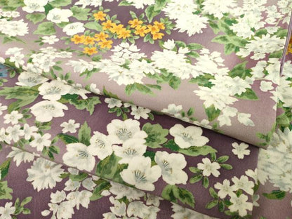 平和屋着物●上質な小紋　草花文　暈し染め　正絹　逸品　AABI0769ck