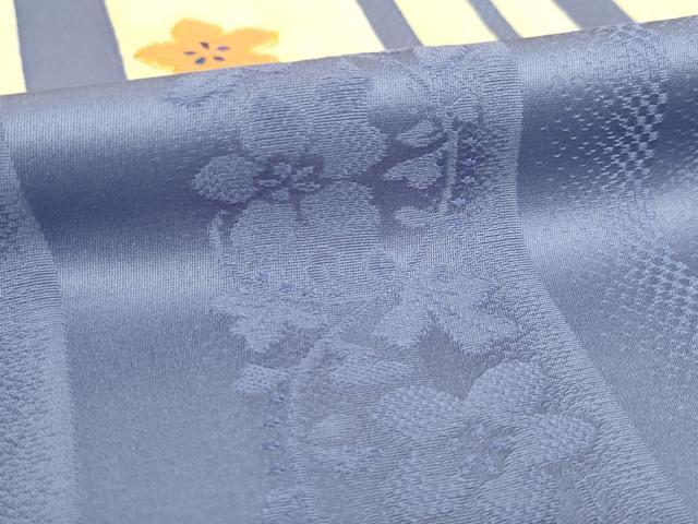 平和屋着物●京友禅　渥美博也　訪問着　駒刺繍　段違い花文　正絹　逸品　AABI0774ck