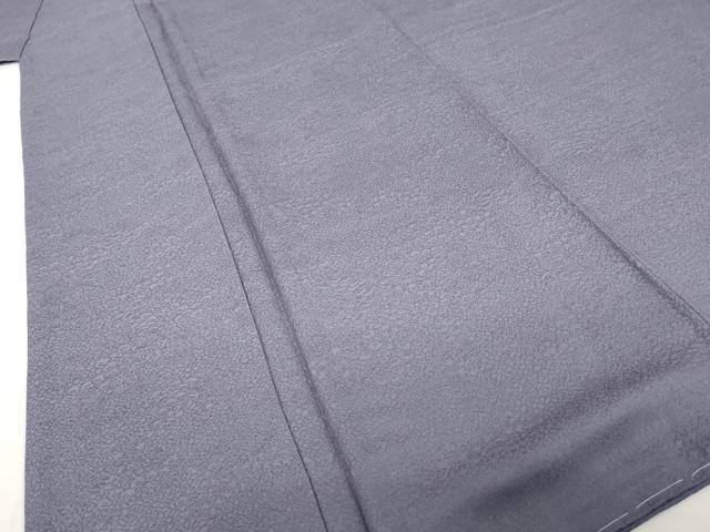 平和屋着物●上質な色無地　草花地紋　藤煤竹色　正絹　逸品　AABI0778ck