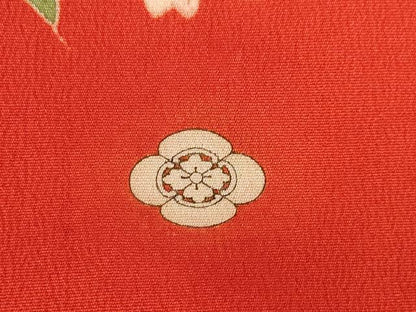 平和屋本店●アンティーク　大正ロマン　小振袖　二尺袖　駒刺繍　帆掛け船　吉祥花文　暈し染め　金彩　正絹　逸品　AABI0788ck