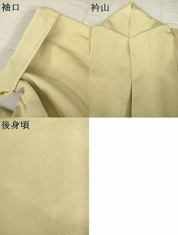 平和屋着物●上質な色無地　遠山地紋　蒸栗色　正絹　逸品　AABI0795ck