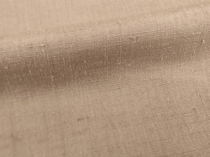 平和屋着物●結城紬　色無地　梅染色　正絹　逸品　AABI0799ck