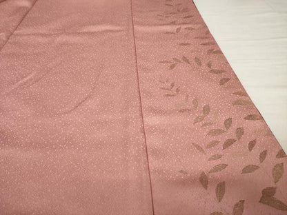 平和屋着物●訪問着　扇面花文　暈し染め　金彩　正絹　逸品　AABI0810ck