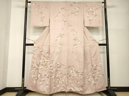 平和屋着物●訪問着　友禅　吉祥文　金彩　正絹　逸品　AABI0817ck