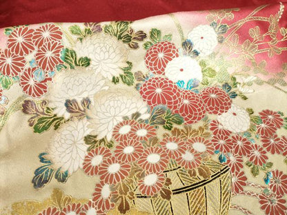 平和屋着物●豪華振袖　飾花文　暈し染め　やまと誂製　正絹　逸品　AABI0818ck