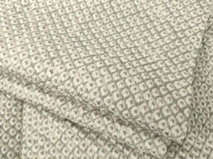 平和屋着物●大変加工の良い総絞り小紋　正絹　逸品　AABI0822ck
