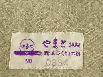 平和屋着物●訪問着　総絞り　刺繍　流水花文　やまと誂製　正絹　逸品　未使用　AABI0824ck