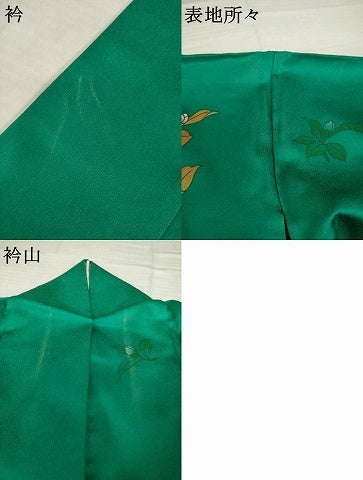 平和屋着物●豪華振袖　花蝶文　正絹　逸品　AABI0827ck
