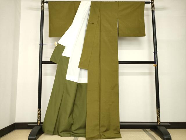 平和屋着物●本場縞大島紬　格子　正絹　逸品　AABI0834ck