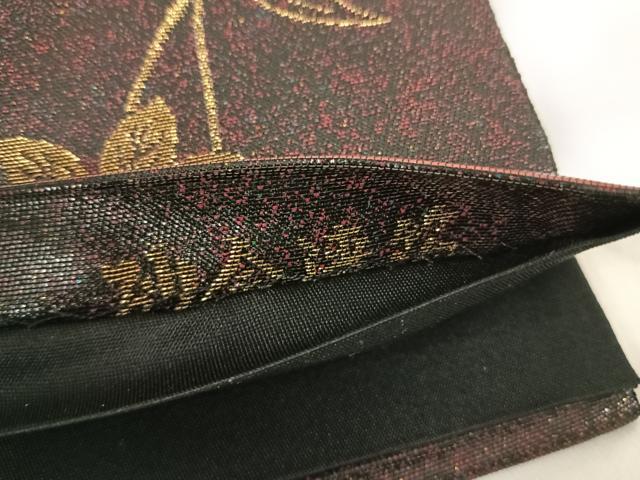 平和屋着物◎太鼓柄袋帯　グラスクラフト　砂金漆箔　正絹　逸品　未使用　AABI0885yx