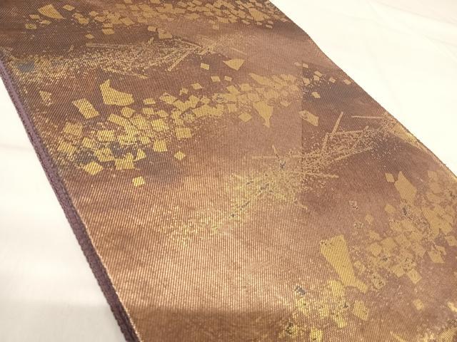 平和屋着物◎太鼓柄袋帯 燿變天目 金糸 正絹 逸品 AABI0899yx