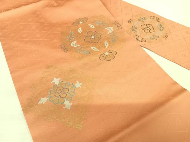 平和屋着物◎九寸名古屋帯　唐織　宝相華　金糸　正絹　逸品　AABI0932yx
