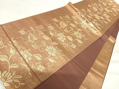 平和屋着物◎六通柄袋帯　竹屋町織錦　金糸　正絹　逸品　AABI0934yx