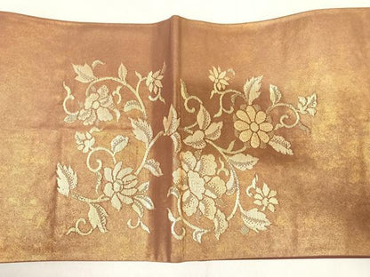 平和屋着物◎六通柄袋帯　竹屋町織錦　金糸　正絹　逸品　AABI0934yx