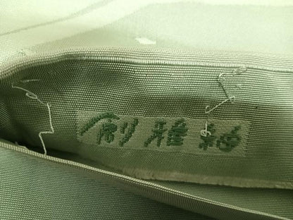 平和屋着物◎六通柄袋帯 唐織 創雅紬 枝葉文 正絹 逸品 AABI0979yx