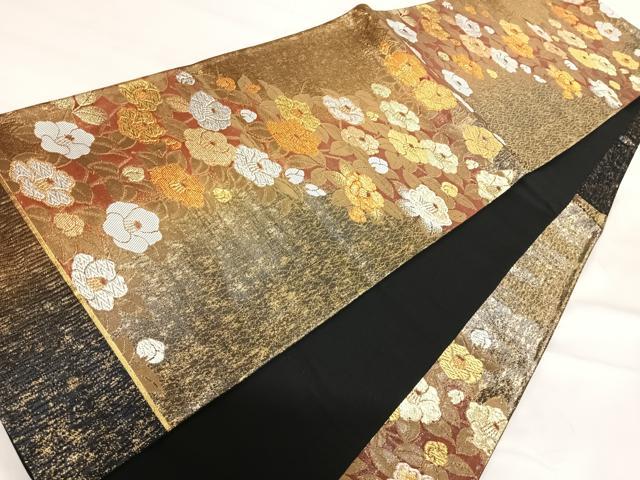 平和屋着物◎六通柄袋帯　唐織　草花文　金銀糸　正絹　逸品　AABI1013yx 平和屋着物◎佐賀錦 六通柄袋帯 鳳凰花文 金銀糸 正絹 逸品 AABI1036yx