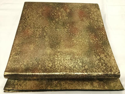 平和屋着物◎西陣　六通柄袋帯　霞文　金糸　正絹　逸品　AABI1044yx