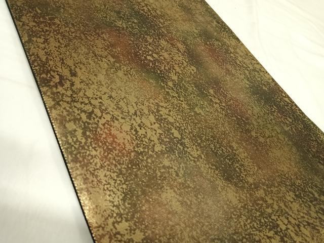 平和屋着物◎西陣　六通柄袋帯　霞文　金糸　正絹　逸品　AABI1044yx