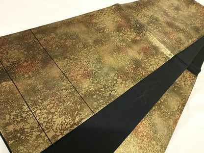 平和屋着物◎西陣　六通柄袋帯　霞文　金糸　正絹　逸品　AABI1044yx