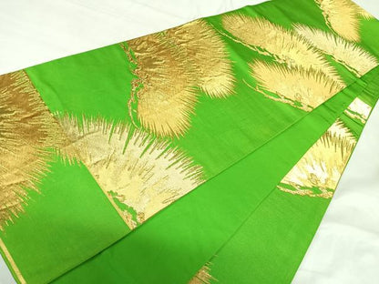 平和屋着物◎六通柄袋帯　松　金銀糸　正絹　逸品　AABI1055yx