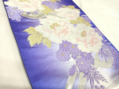 平和屋着物◎六通柄袋帯　唐織　花車文　金銀糸　正絹　逸品　AABI1132yx