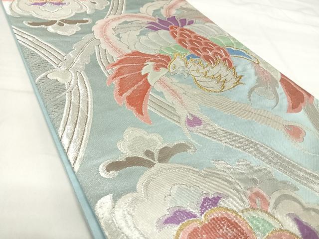 平和屋着物◎六通柄袋帯　鳳凰花文　金銀糸　正絹　逸品　AABI1191yx