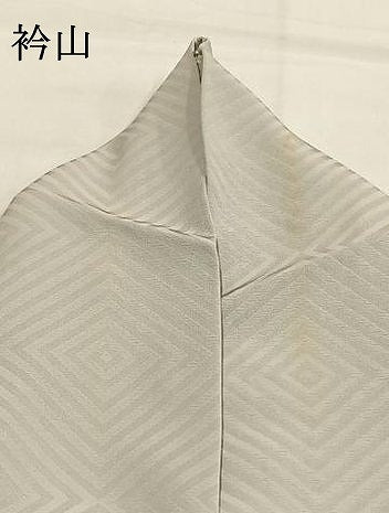 平和屋着物●上質な小紋　入子菱　正絹　逸品　AABI1201fy