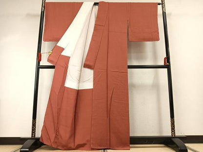 平和屋着物●本草木染作家　圓啓　江戸小紋　鮫小紋柄　正絹　逸品　未使用　AABI1202fy