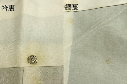平和屋着物●本場大島紬　カタス9マルキ　吉祥花文　正絹　逸品　AABI1208fy