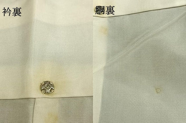 平和屋着物●本場大島紬　カタス9マルキ　吉祥花文　正絹　逸品　AABI1208fy