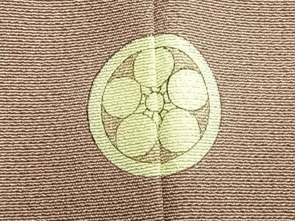 平和屋着物●上質な色無地　薄柿色　正絹　逸品　未使用　AABI1214fy