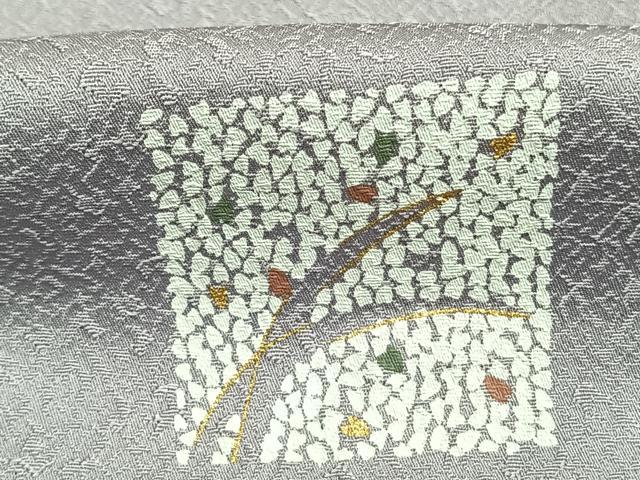 平和屋着物●上質な小紋　色紙文　金彩　正絹　逸品　未使用　AABI1218fy