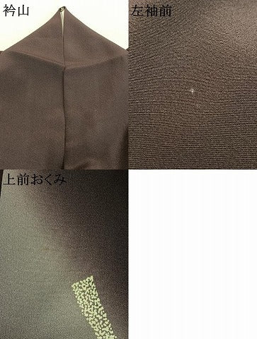 平和屋着物●訪問着　花蝶文　暈し染め　金彩　正絹　逸品　AABI1224fy