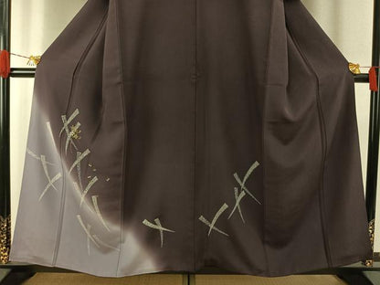 平和屋着物●訪問着　花蝶文　暈し染め　金彩　正絹　逸品　AABI1224fy