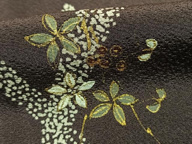 平和屋着物●訪問着　花蝶文　暈し染め　金彩　正絹　逸品　AABI1224fy