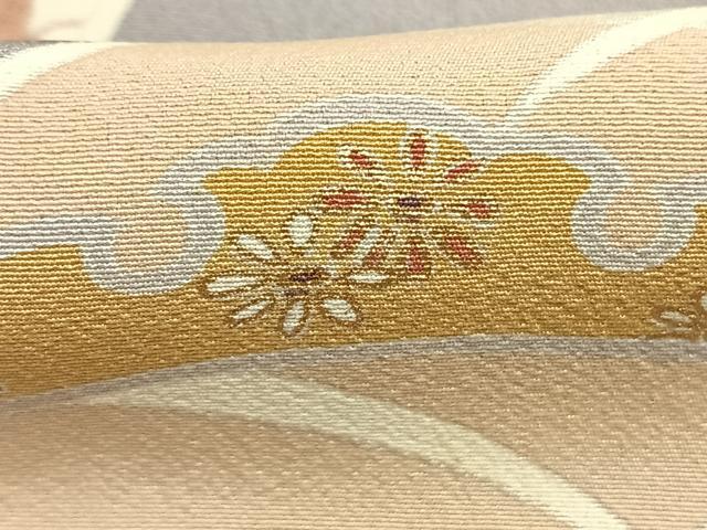平和屋着物●訪問着　友禅　雪芝文　金彩　正絹　逸品　AABI1228fy
